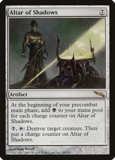 Altar of Shadows Mirrodin Magic card