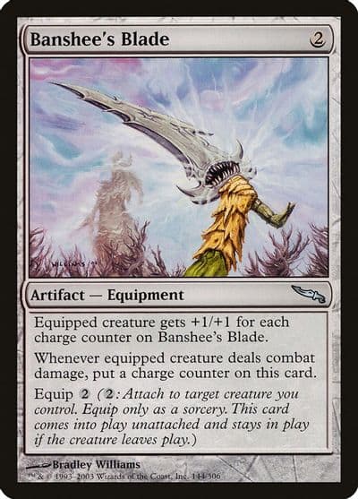Banshees Blade Mirrodin Magic card