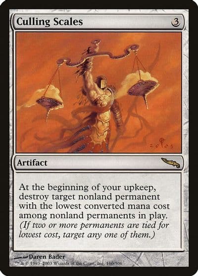 Culling Scales Mirrodin Magic card