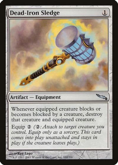 Dead Iron Sledge Mirrodin Magic card