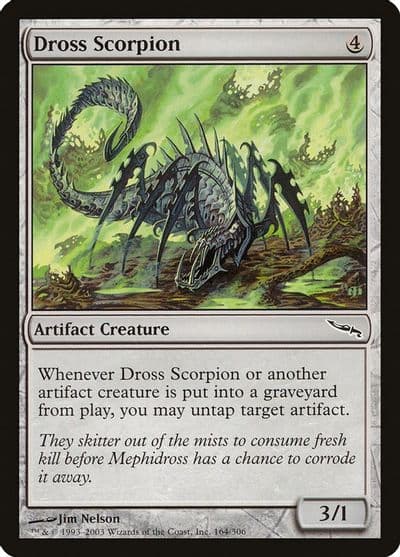 Dross Scorpion Mirrodin Magic card