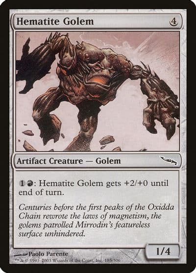 Hematite Golem Mirrodin Magic card