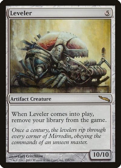 Leveler Mirrodin Magic card