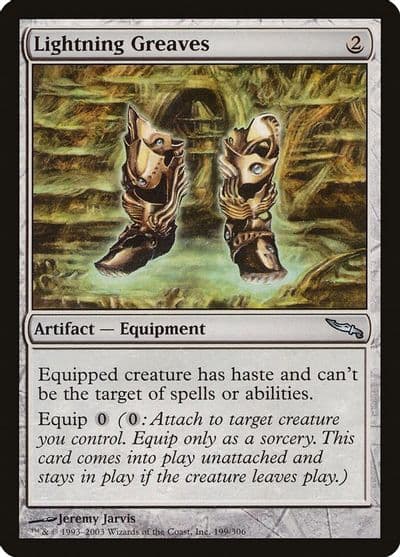 Lightning Greaves Mirrodin Magic card
