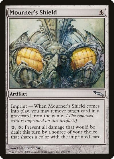 Mourners Shield Mirrodin Magic card
