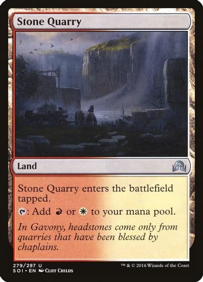 Stone Quarry Shadows over Innistrad Magic card