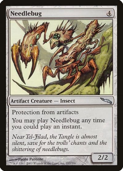 Needlebug Mirrodin Magic card