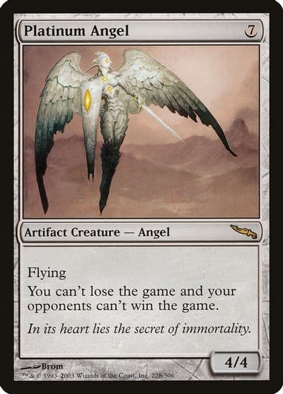 Platinum Angel Mirrodin Magic card
