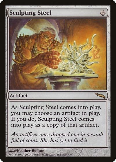 Sculpting Steel Mirrodin Magic card