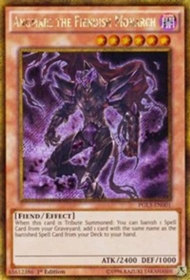 Angmarl the Fiendish Monarch Premium Gold: Infinite Gold Yu-Gi-Oh! card