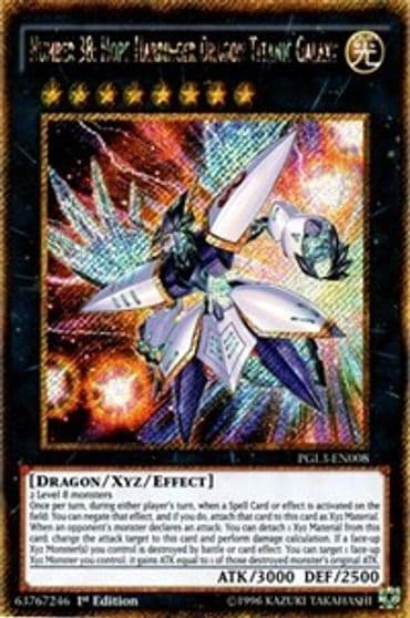 Number 38 Hope Harbinger Dragon Titanic Galaxy Premium Gold: Infinite Gold Yu-Gi-Oh! card