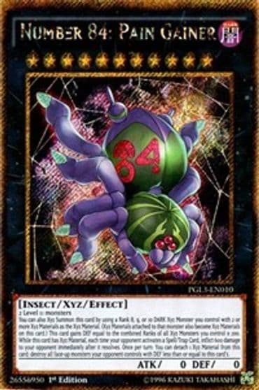 Number 84 Pain Gainer Premium Gold: Infinite Gold Yu-Gi-Oh! card