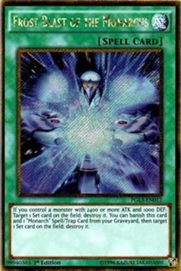 Frost Blast of the Monarchs Premium Gold: Infinite Gold Yu-Gi-Oh! card