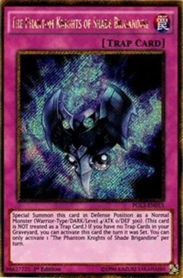 The Phantom Knights of Shade Brigandine Premium Gold: Infinite Gold Yu-Gi-Oh! card