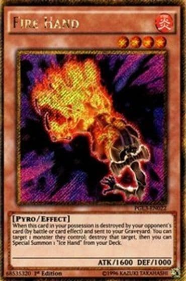 Fire Hand Premium Gold: Infinite Gold Yu-Gi-Oh! card