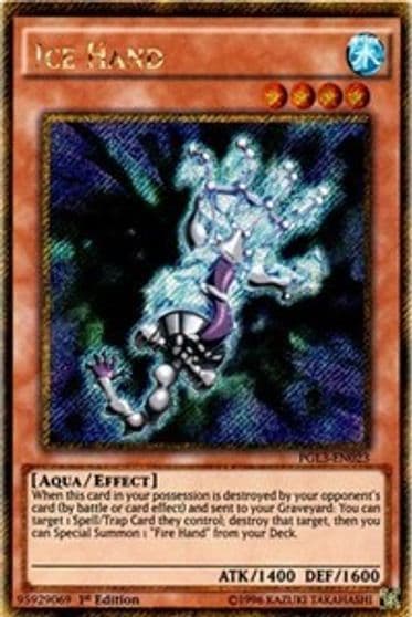 Ice Hand Premium Gold: Infinite Gold Yu-Gi-Oh! card