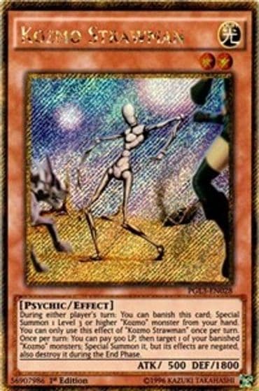 Kozmo Strawman Premium Gold: Infinite Gold Yu-Gi-Oh! card