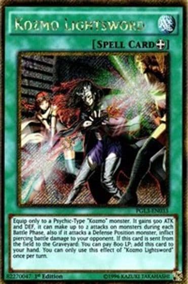 Kozmo Lightsword Premium Gold: Infinite Gold Yu-Gi-Oh! card