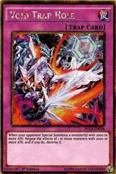 Void Trap Hole Premium Gold: Infinite Gold Yu-Gi-Oh! card
