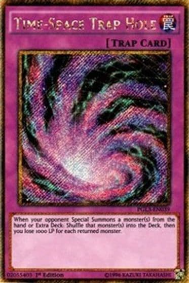 Time Space Trap Hole Premium Gold: Infinite Gold Yu-Gi-Oh! card