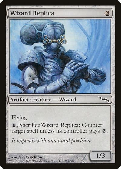 Wizard Replica Mirrodin Magic card
