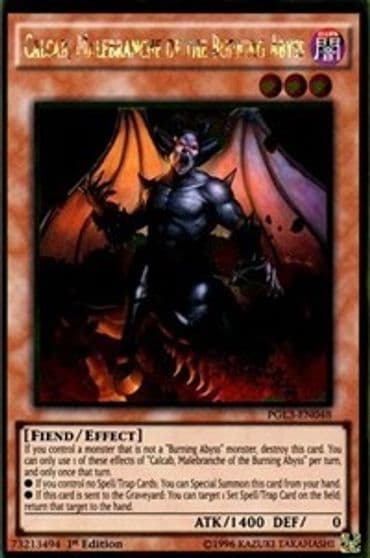 Calcab Malebranche of the Burning Abyss Premium Gold: Infinite Gold Yu-Gi-Oh! card