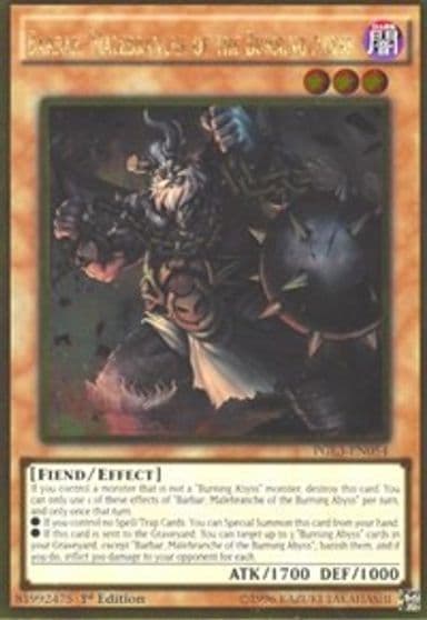 Barbar Malebranche of the Burning Abyss Premium Gold: Infinite Gold Yu-Gi-Oh! card
