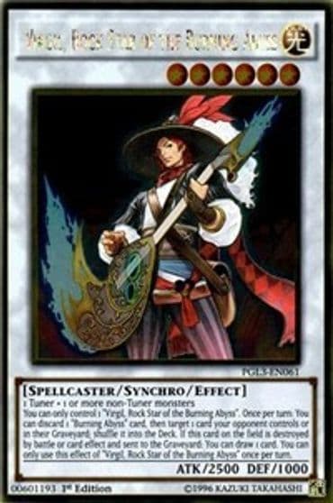 Virgil Rock Star of the Burning Abyss Premium Gold: Infinite Gold Yu-Gi-Oh! card