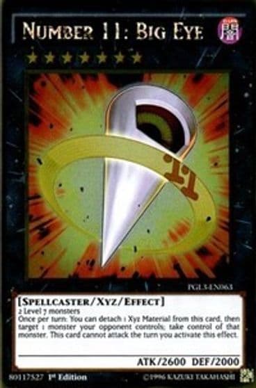 Number 11 Big Eye Premium Gold: Infinite Gold Yu-Gi-Oh! card
