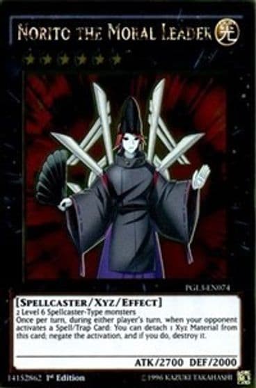Norito the Moral Leader Premium Gold: Infinite Gold Yu-Gi-Oh! card