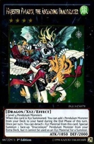 Majester Paladin the Ascending Dracoslayer Premium Gold: Infinite Gold Yu-Gi-Oh! card