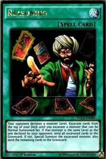 Reasoning Premium Gold: Infinite Gold Yu-Gi-Oh! card