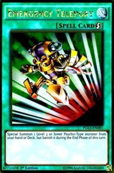Emergency Teleport Premium Gold: Infinite Gold Yu-Gi-Oh! card