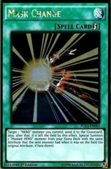 Mask Change Premium Gold: Infinite Gold Yu-Gi-Oh! card