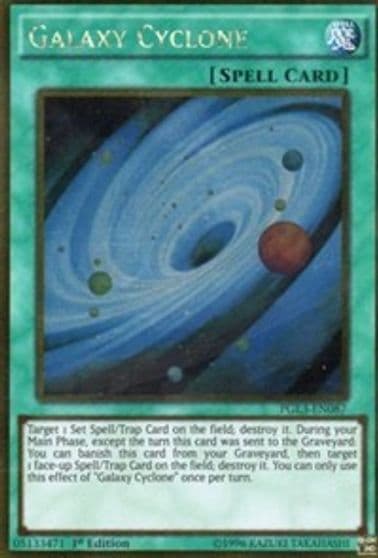 Galaxy Cyclone Premium Gold: Infinite Gold Yu-Gi-Oh! card