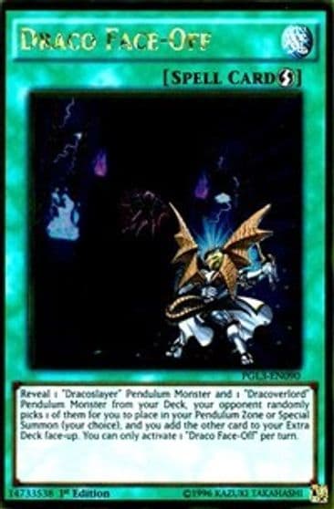 Draco Face Off Premium Gold: Infinite Gold Yu-Gi-Oh! card