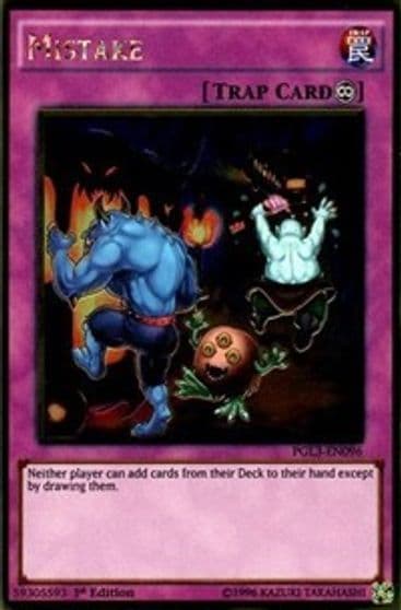 Mistake Premium Gold: Infinite Gold Yu-Gi-Oh! card