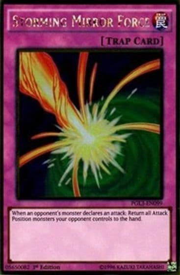 Storming Mirror Force Premium Gold: Infinite Gold Yu-Gi-Oh! card