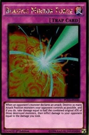 Blazing Mirror Force Premium Gold: Infinite Gold Yu-Gi-Oh! card