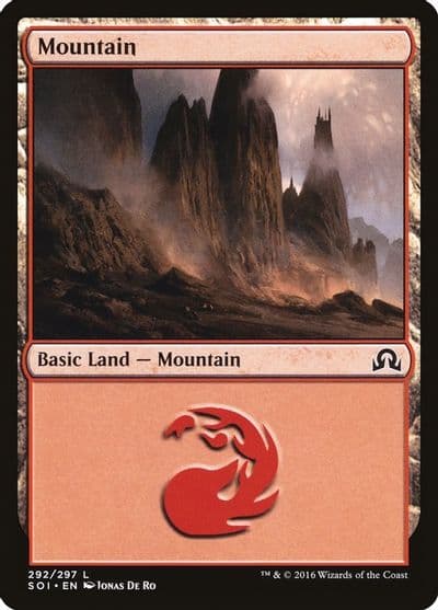 Mountain 292 Shadows over Innistrad Magic card