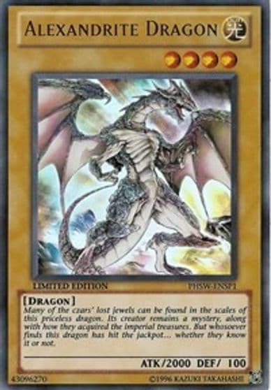 Alexandrite Dragon PHSW ENSP1 Photon Shockwave Yu-Gi-Oh! card