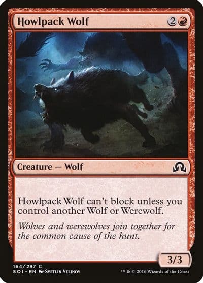 Howlpack Wolf Shadows over Innistrad Magic card