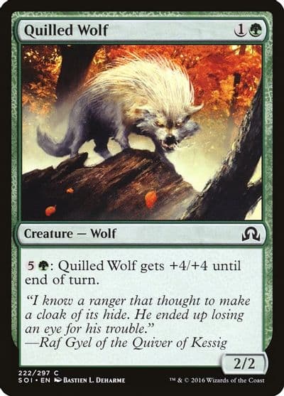 Quilled Wolf Shadows over Innistrad Magic card