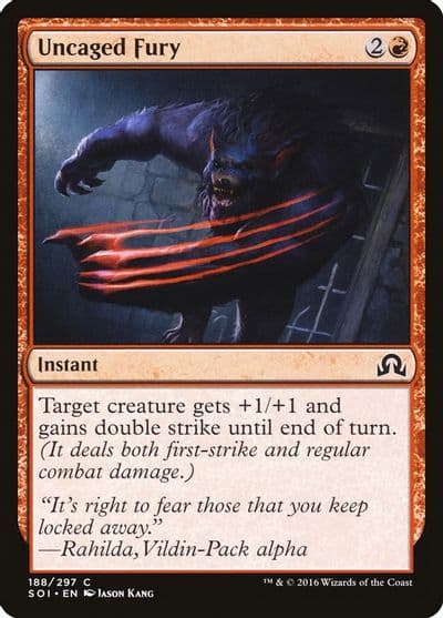 Uncaged Fury Shadows over Innistrad Magic card