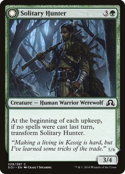 Solitary Hunter Shadows over Innistrad Magic card