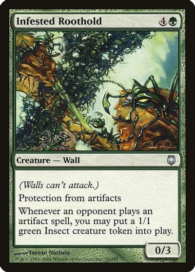 Infested Roothold Darksteel Magic card