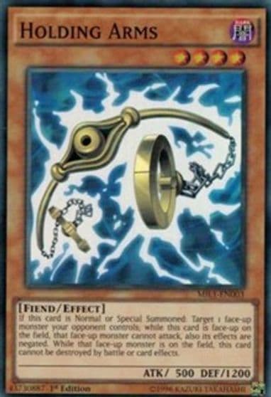 Holding Arms Millennium Pack Yu-Gi-Oh! card