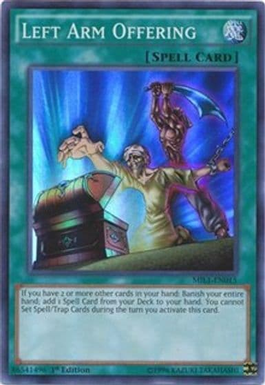 Left Arm Offering Millennium Pack Yu-Gi-Oh! card