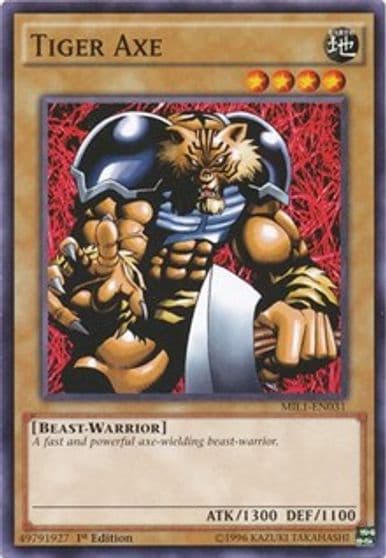Tiger Axe Millennium Pack Yu-Gi-Oh! card