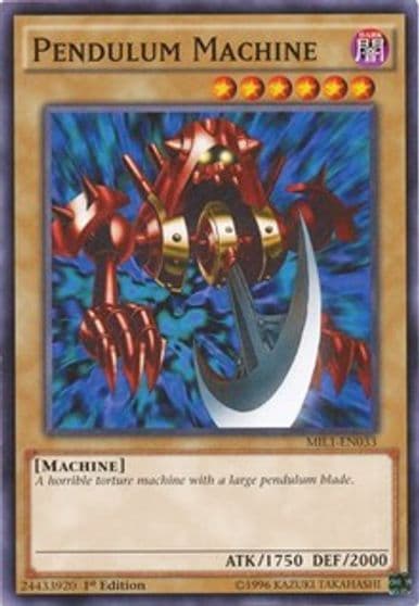 Pendulum Machine Millennium Pack Yu-Gi-Oh! card